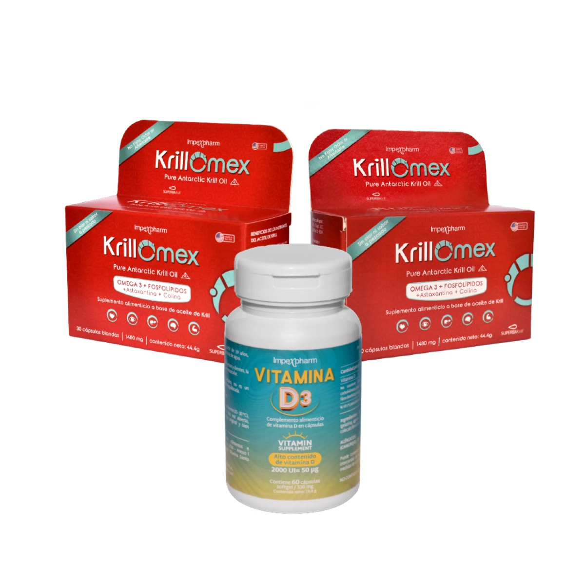 Combinación Aceite de Krill + Vitamina D