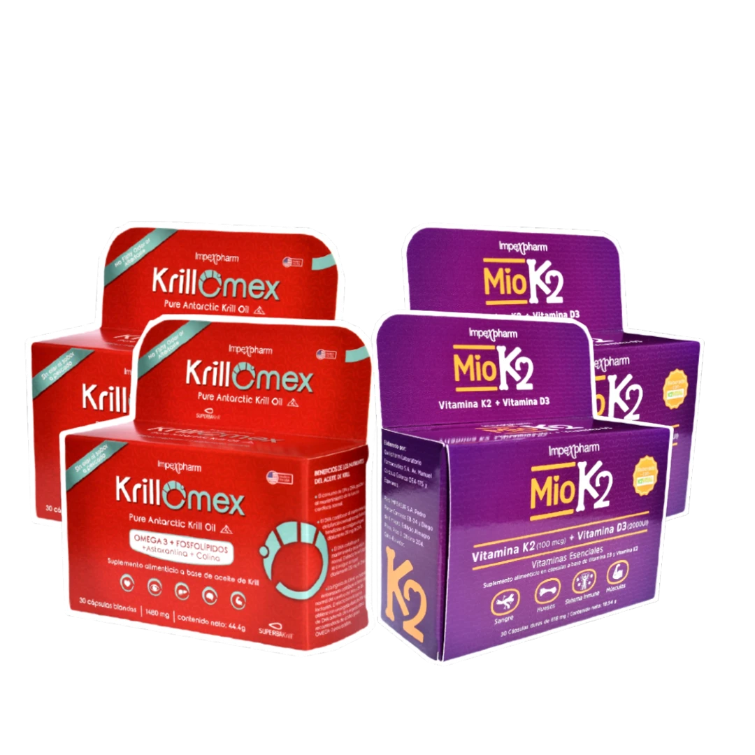 Promo Combinación Total Cápsulas KrillOmex + MioK2
