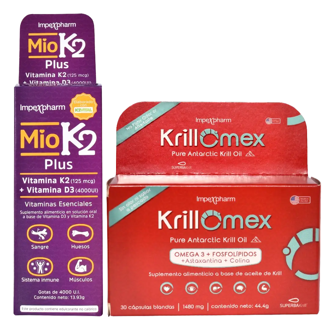 Promoción 1+1 KrillOmex y MioK2 Plus